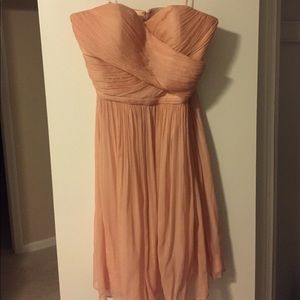 J Crew Blush Bridesmaid Dress